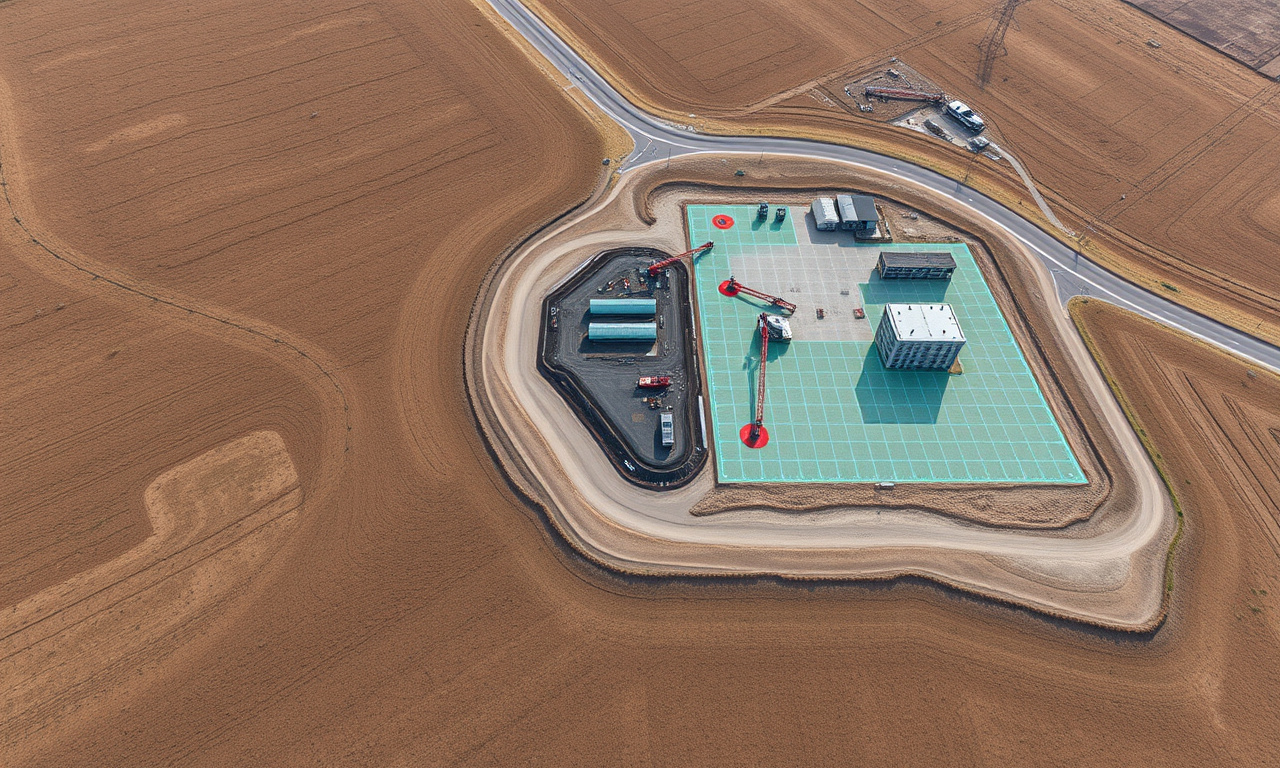 Levantamento topográfico por drone gerando ortofoto e curvas de nível de um terreno